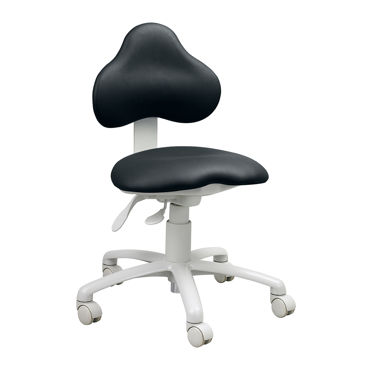 9100B Dental Stool in Black Satin