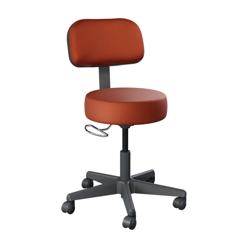 22500 Value-Plus-Stool with Backrest Tapestry